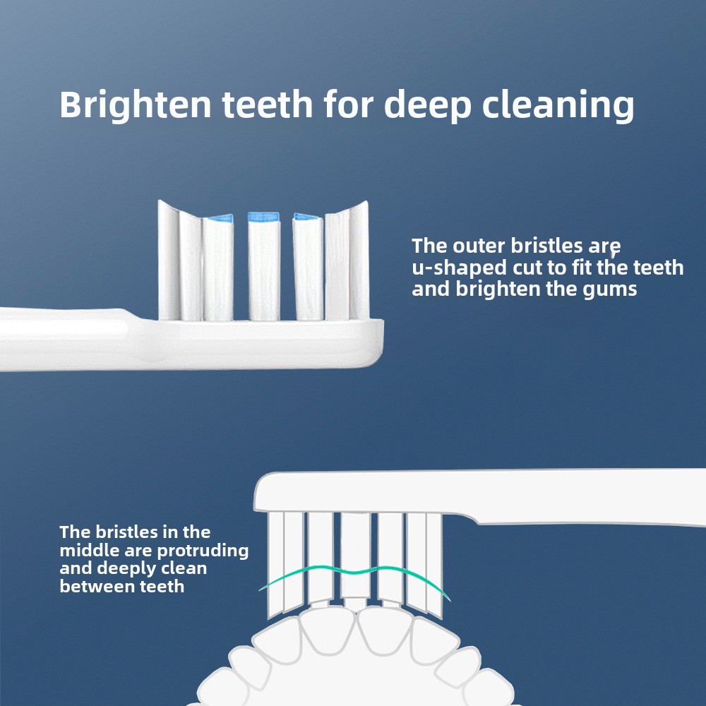 8 toothbrush heads for MIJIA Mijia electric toothbrush T301 MES605 T302 MES608 T501 MES607 T501C Pro replacement toothbrush head