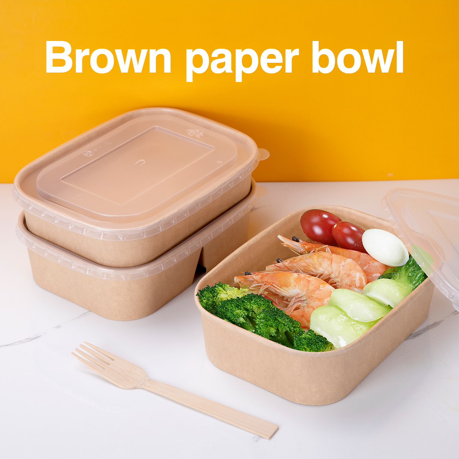 50 st engångsmatlådor, pappersskålar, fyrkantiga förpackningslådor, tjocka pappersmatlådor, breda tallrikar med grund öppning, fyrkantiga lådor