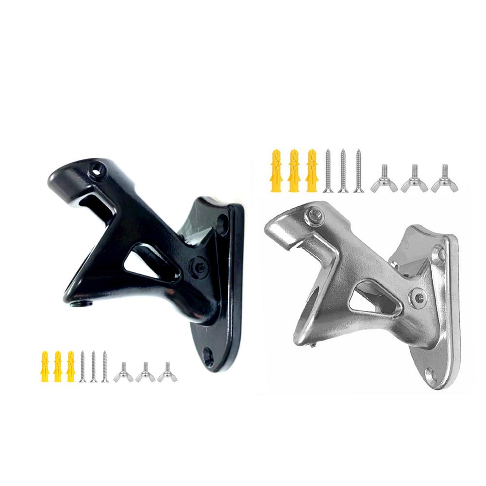 Adjustable 304 Stainless Steel Wall Mounted Flag Holder Windsock Base 2 Angle Flag Pole Mounting Flagpole Bracket