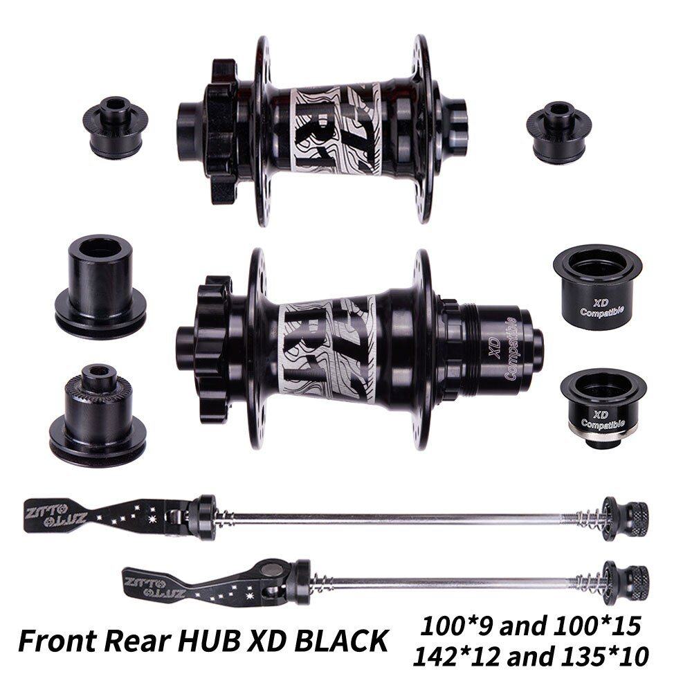 ZTTO Mountain Bike 32 Holes Disc Brake Hub DR190 54T Ratchet Bearings Thru Axle Quick Release HG XD MS Front Rear 15x100 12x142