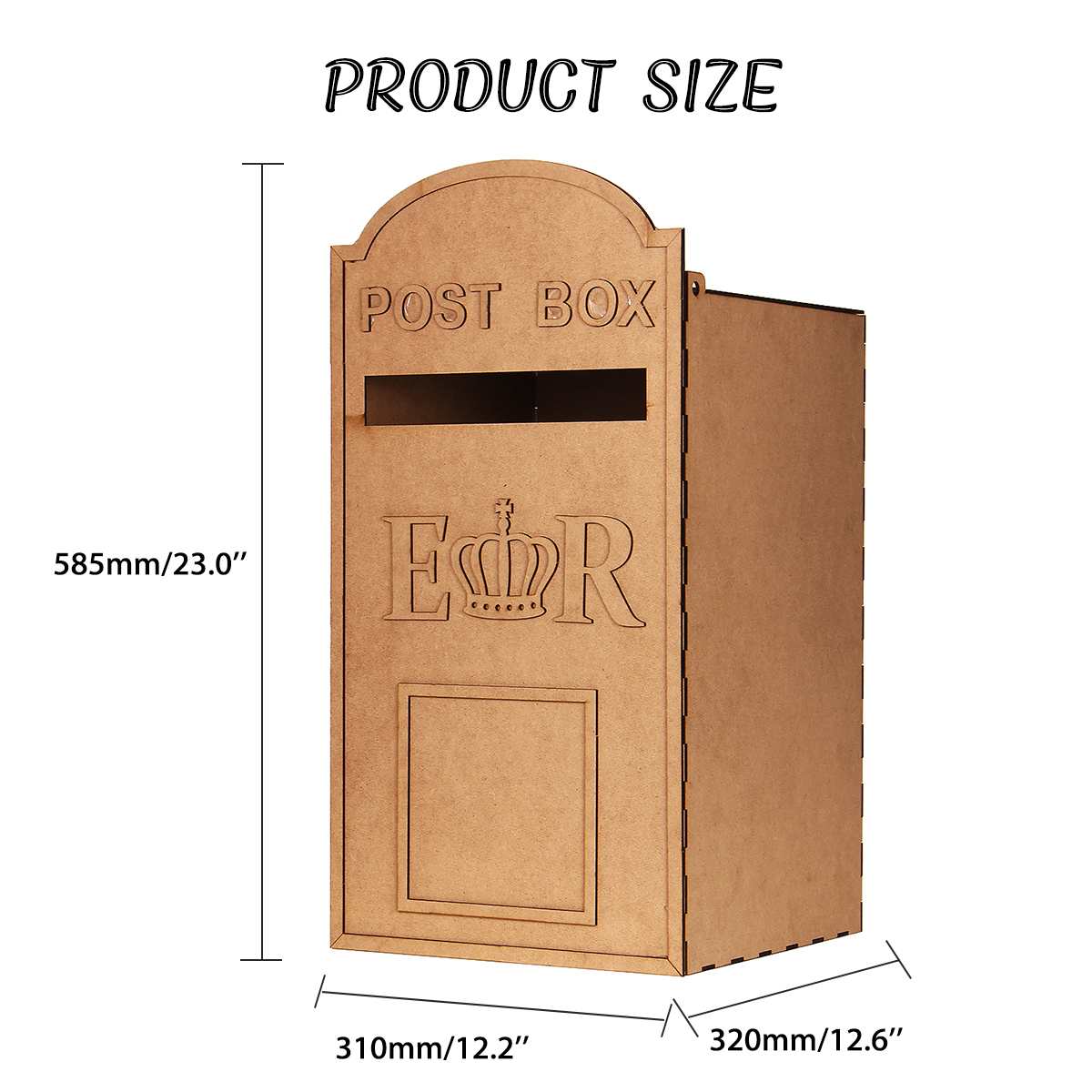 königlich Post Gestylt Hochzeit Post Kasten Holz DIY Postfach Hochzeit Karte Kasten Geschnitzt Party Hochzeiten Dekoration Zubehör + schlüssel