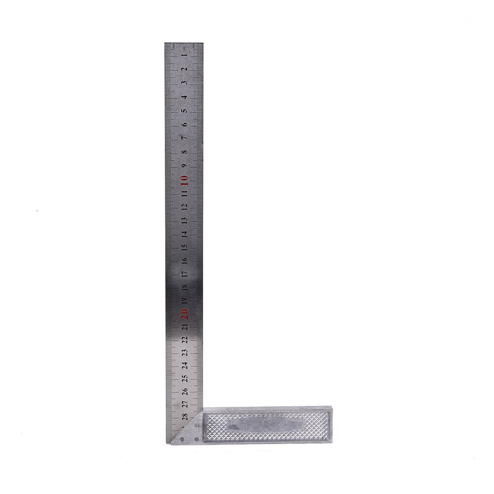 1pcs Square Ruler 300mm Multifunctional Stainless Steel Right Measuring Angle Square Ruler Angle Square Tools