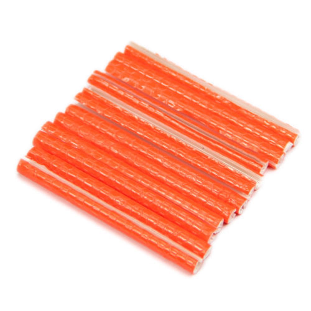 Kleurrijke 12Pcs Reflector Fiets Velg Sprak Strip Bike Mount Waarschuwingslampje Strip Buizen Bike Tire Reflecterende Decoartion: orange