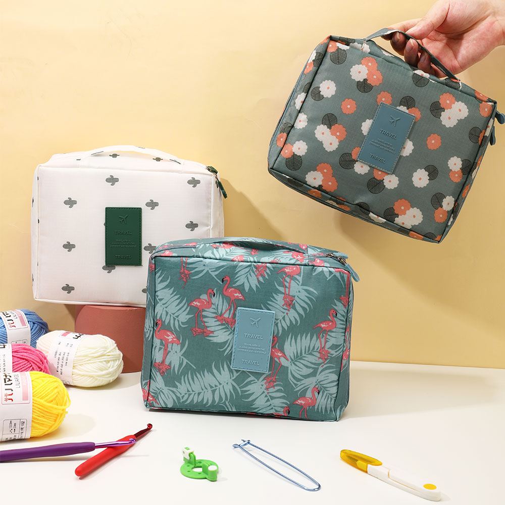 59Pcs/Set Crochet Set DIY Beginner Crochet Hook Kit With Storage Bag Material Pack Portable Sewing Knitting and Storage Tools