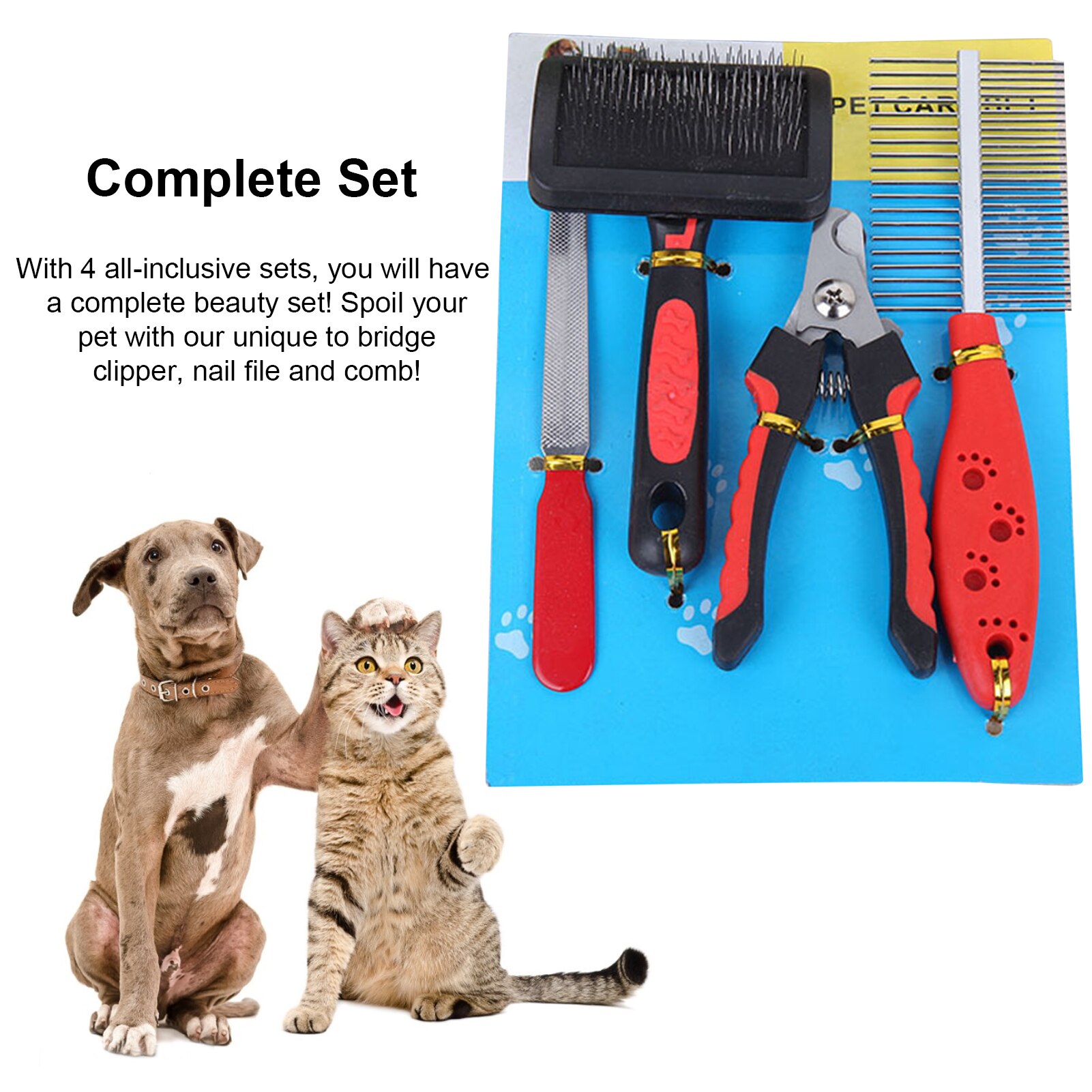 Pet Beauty Care Kit Multifunctional Cleaning Supplies Set Pet Dogs Cats Cleaning And Beauty Tools