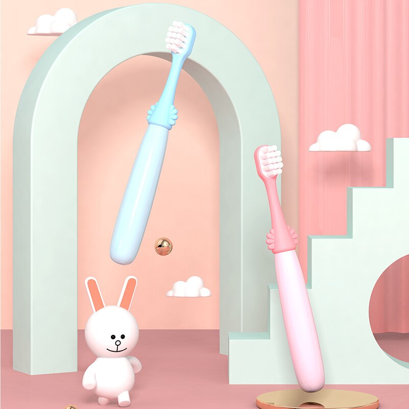 8Pcs Kinderen Gekleurde Fiber Tandenborstel Set Tandheelkundige Zorg Tanden Reinigen Kids Items Tandheelkundige Borstel Kinderen Tanden Borstel Voor 3-12Y