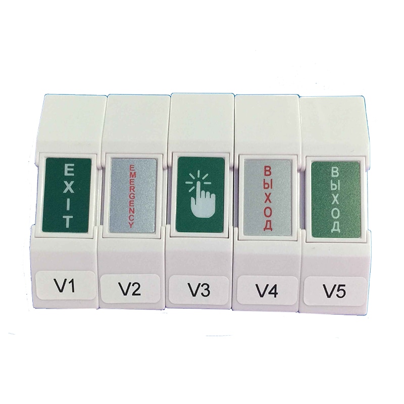 NO/NC/Com Contact Exit Button Mini size plastic access exit button Slim exit switch with back box for all kinds doors