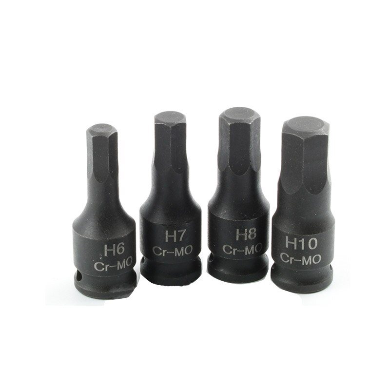 (1 PC) pneumatische 1/4 "Hex Drive Impact Hexagon Hoofd Bit Socket H5 H6 H7 H8 10 H10 H11 H12 38mm lengte