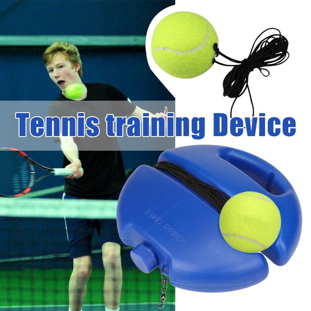 Rebound Zware Tennis Training Tool Oefening Enkele Tennis Trainer Base + Rubberen Band Bal Pak