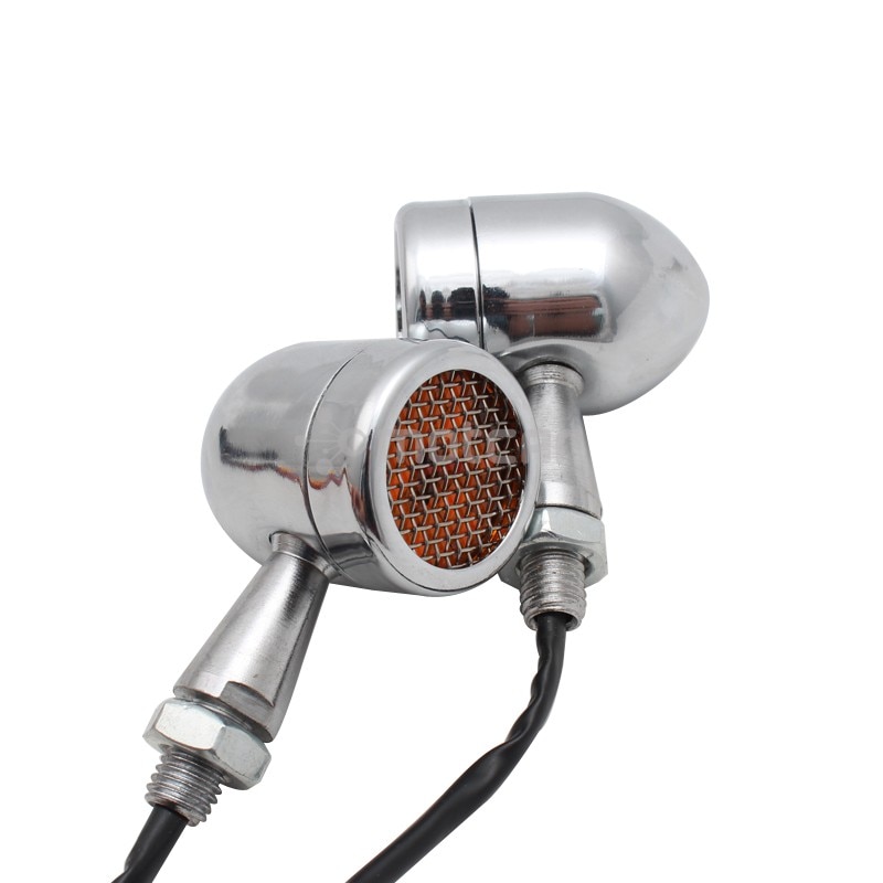 Indicador de señal de giro LED para motocicleta, luz trasera de freno, intermitente Universal de 10mm para Harley Sportster XL1200 883 Softail