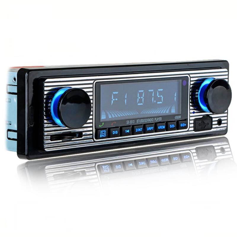 Auto Radio Bluetooth-kompatibel Vintage Drahtlose MP3 Multimedia Player Klassische Stereo Audio Player Auto Elektrische Auto MP3 Player