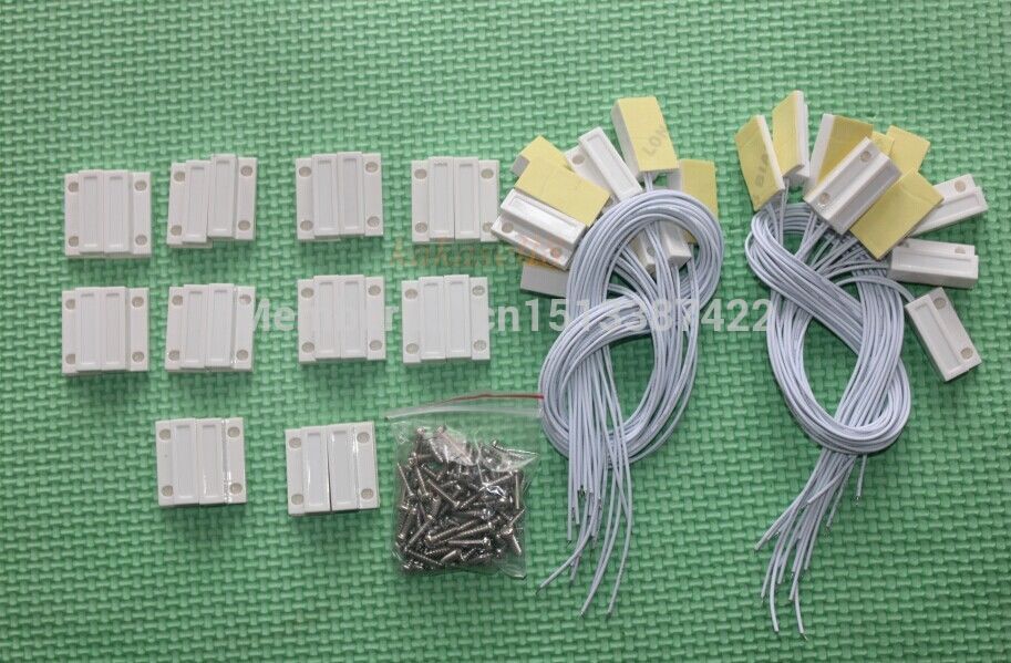 20 Paar MC-38 Wired Deur Raam Magnetische Sensor Switch Alarmsysteem