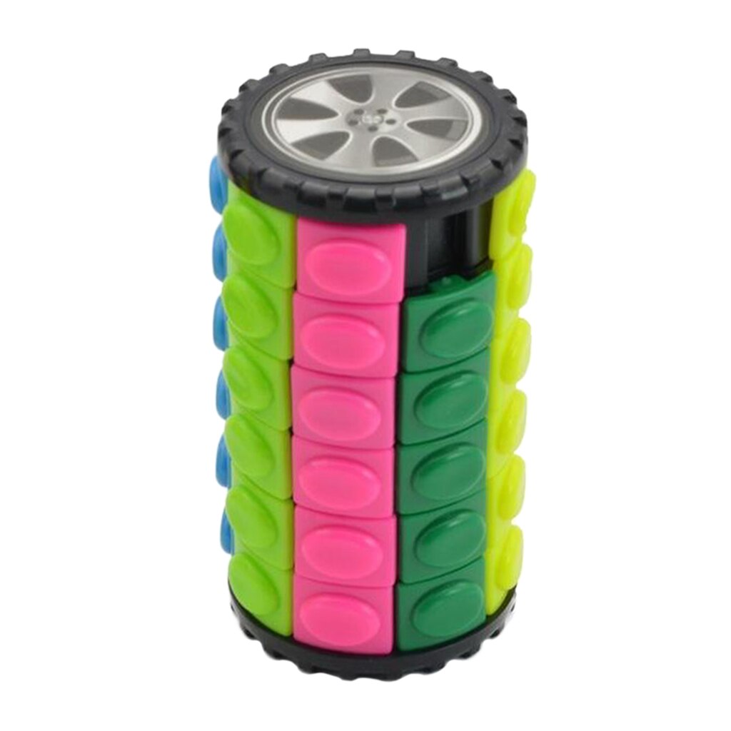 Zylinder Würfel Bunte Dekompression Würfel freundlicher Puzzle Spielzeug für freundlicher Erwachsene: 6x6