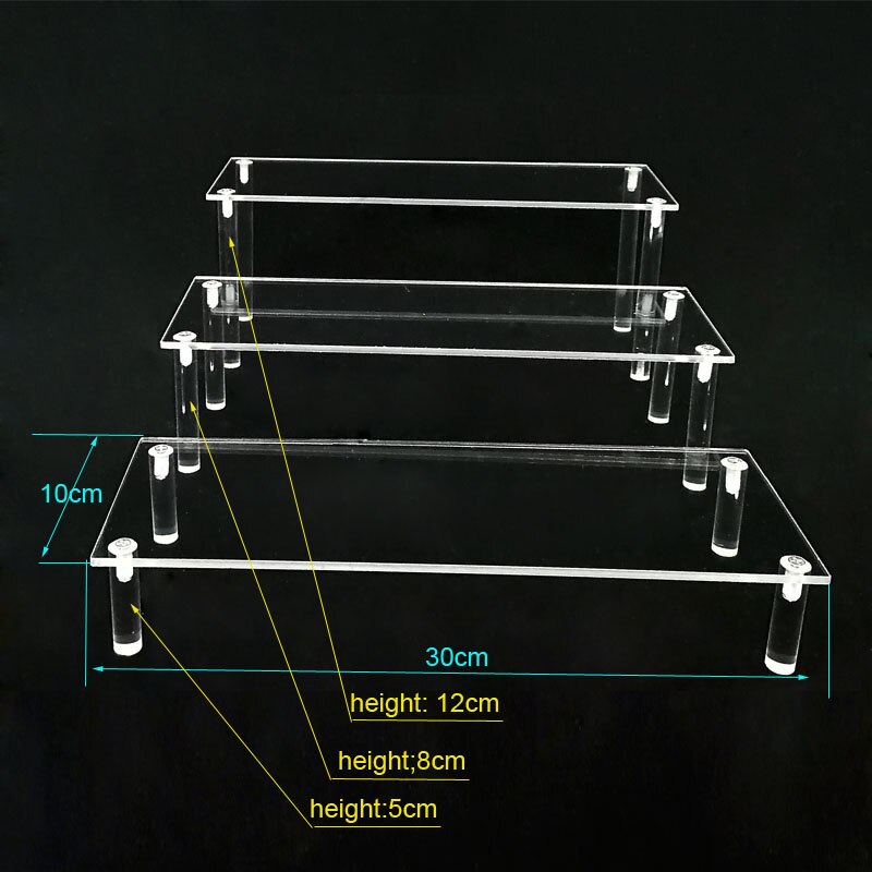 Acryl Ladder Frame Parfum Sieraden Display Rack Transparante Ladder Plank Display Gereedschap Acryl Cosmetica Magazijnstelling