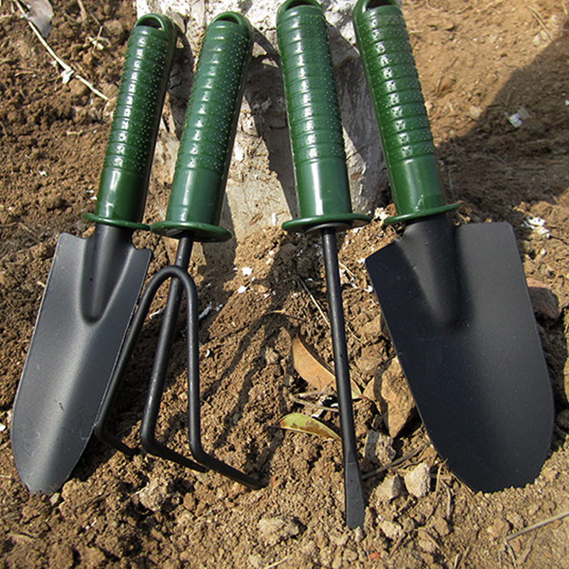 4 Stks/partij Tuin Gereedschap Combinatie Bloem Planten Schop Tuin Plastic Handvat Vier Stuk Bloem Schop Handgereedschap