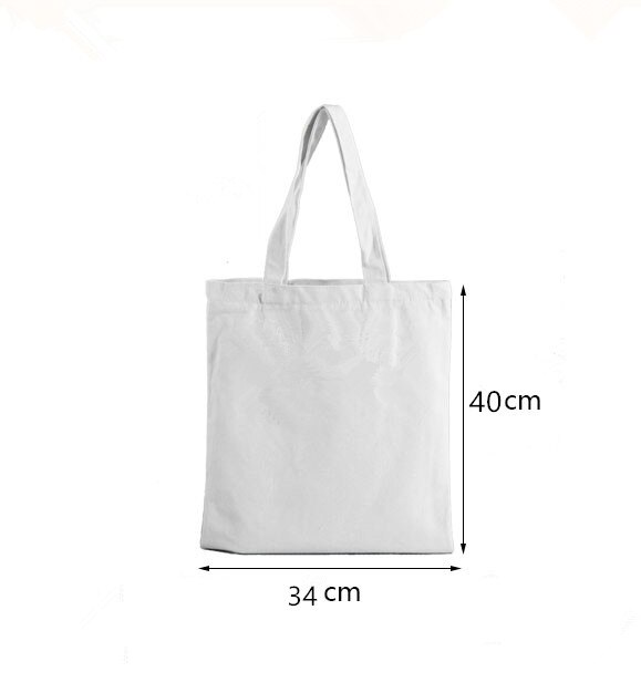 Sac Fourre-Tout En Toile Pour Étudiant, Loisirs Et Shopping Sac À