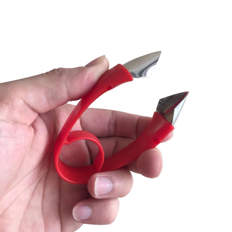 1Pcs Strawberry Huller Metal Tomato Huller Stalks Plastic Fruit Leaf Stem Remover Gadget Kitchen tool