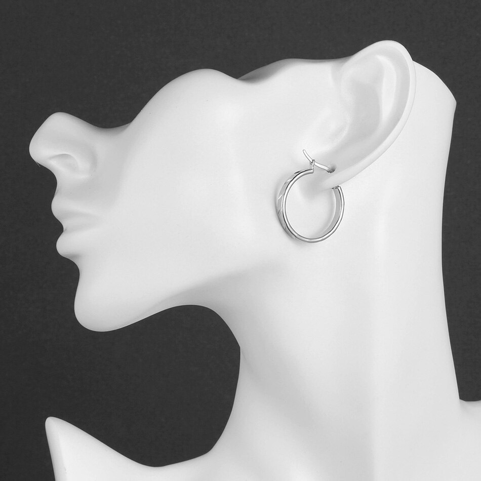 Brincos de ouro de aço inoxidável para mulheres hoop rock brincos na moda jóias goth acessórios