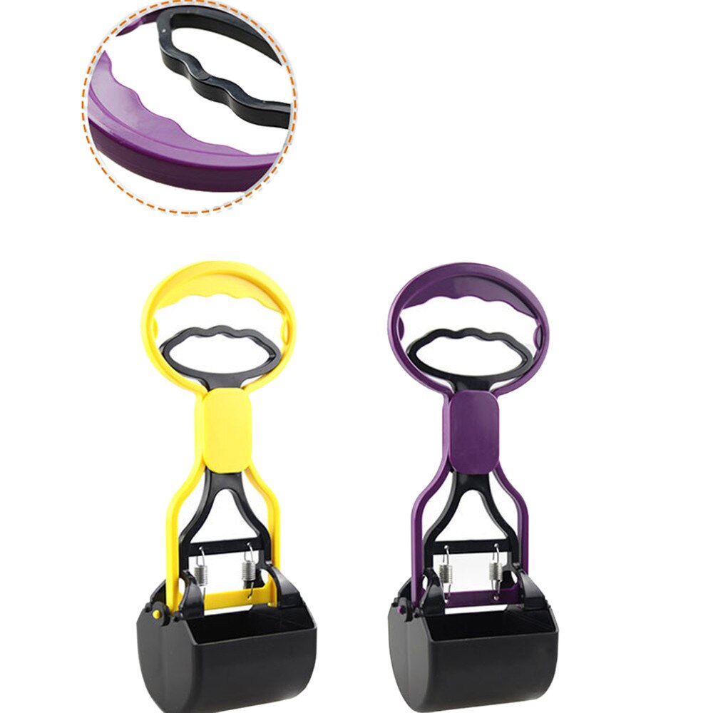 Perro mascota Pooper Scooper Poop Scoop limpio recoger limpiador de excrementos 0330