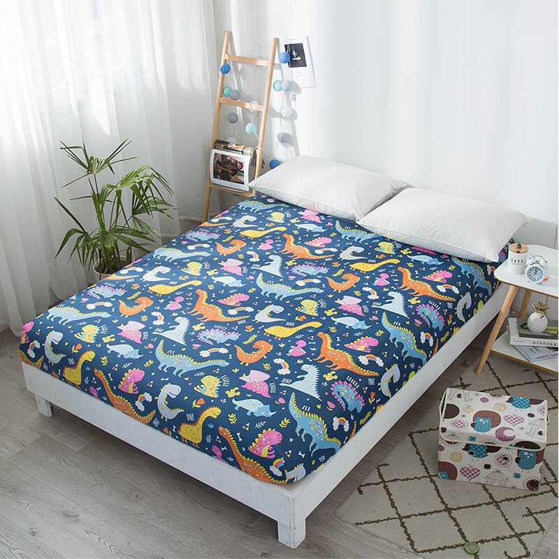 Dinosaur mattress cover Animal Bed cover sheet Mattress Protector Cover kids child adult bed linen fitted sheet