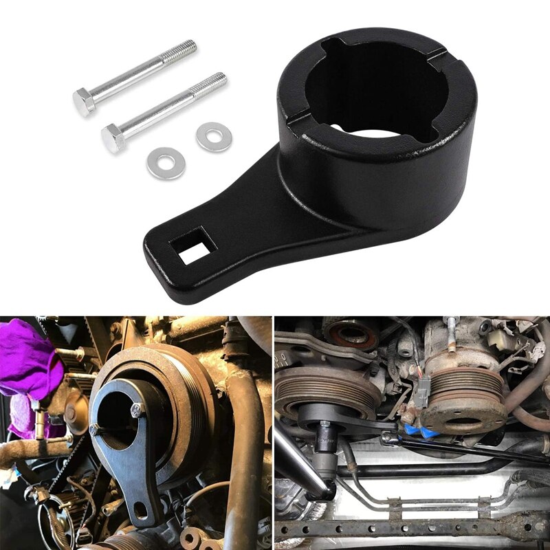 Honda Crankshaft Pulley Holding Tool – Harmonic Balancer Holder For Engine Work
