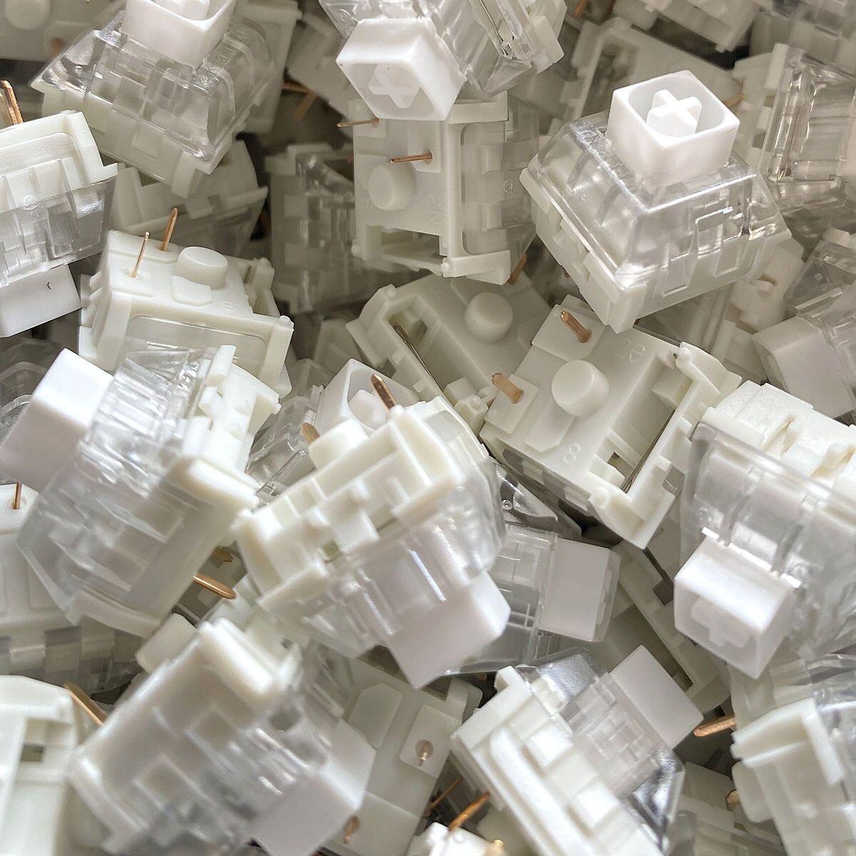 GGBOY Kailh Box biały DIY niestandardowy mechaniczny klik na klawiaturę biały kompatybilny wiśniowy MX SMD RGB 3 Pins przełączniki dotykowe