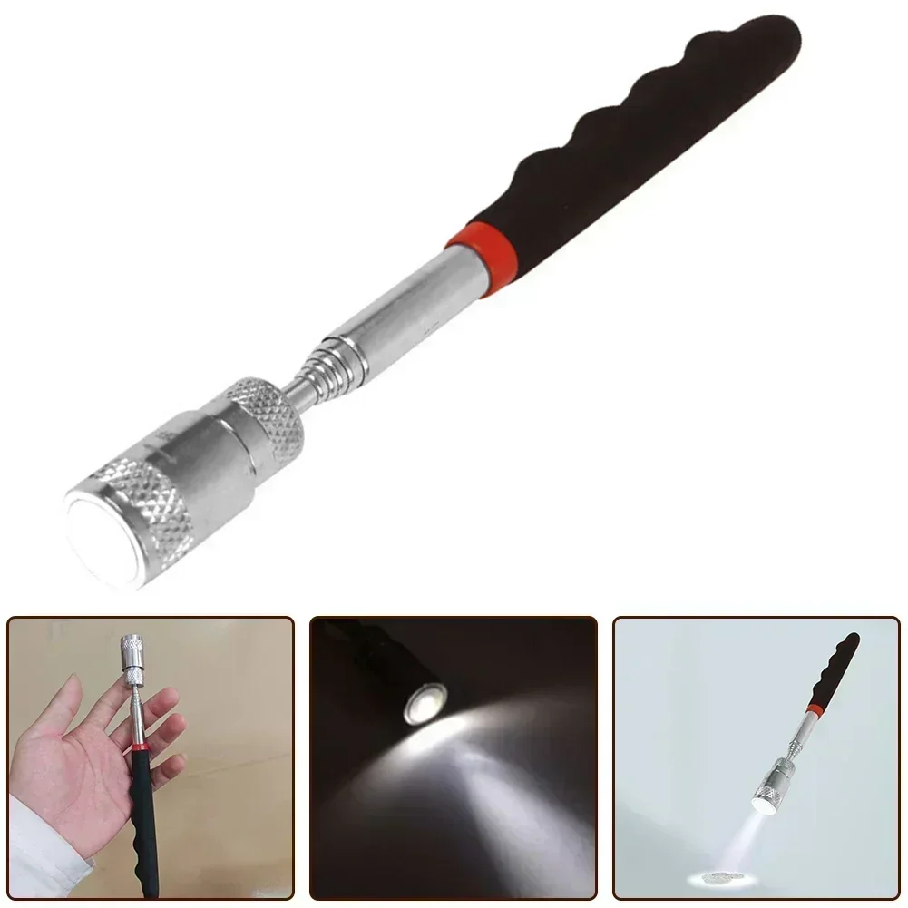 Telescopic Adjustable Portable Magnet Pick Up Tool Magnetic Telescopic Magnet Grip Pen Telescopic Magnet Stick With Light