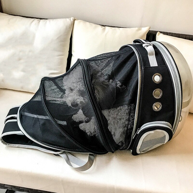 Expandable Cat Backpack, Space Capsule Bubble Transparent Clear Pet Carrier, Pet Carrying Hiking Traveling Backpack