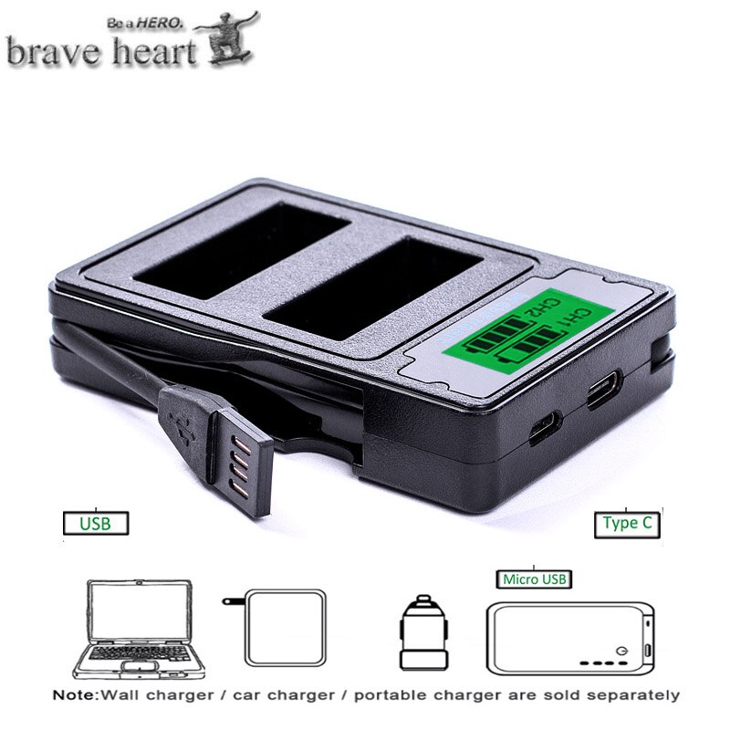 DMW-BLC12 DMW-BLC12E DMW BLC12 Li-ion Battery + USB Dual Charger for Panasonic FZ1000 FZ200 FZ300 G5 G6 G7 GH2 BLC12 battery: charger only