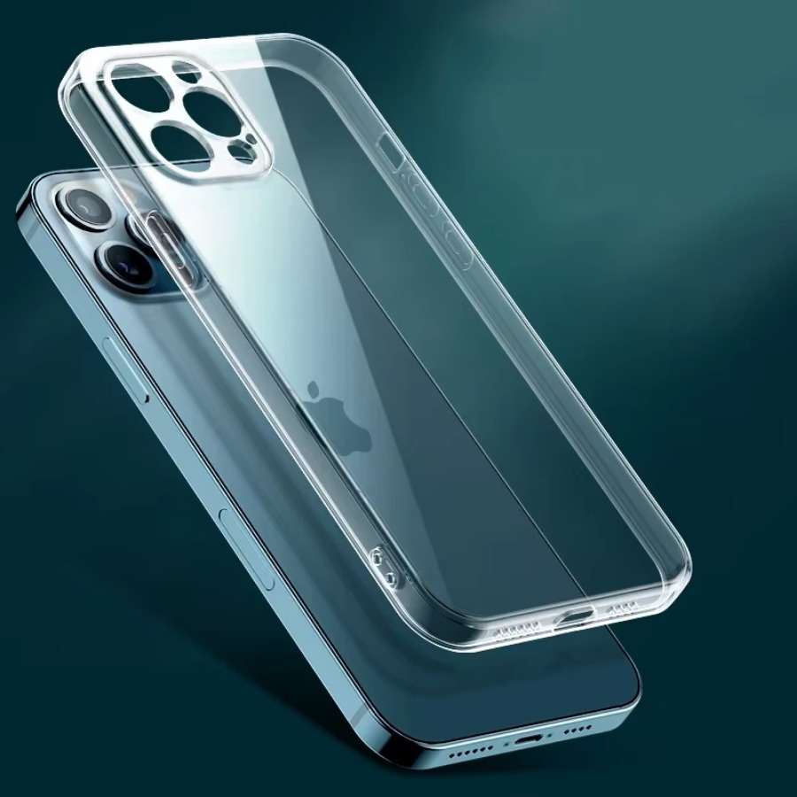 Funda de teléfono transparente para iPhone 16 15 14 13 12 Mini 11 Pro XS Max XR 8 7 6s Plus cubierta protectora delgada de silicona a prueba de caídas