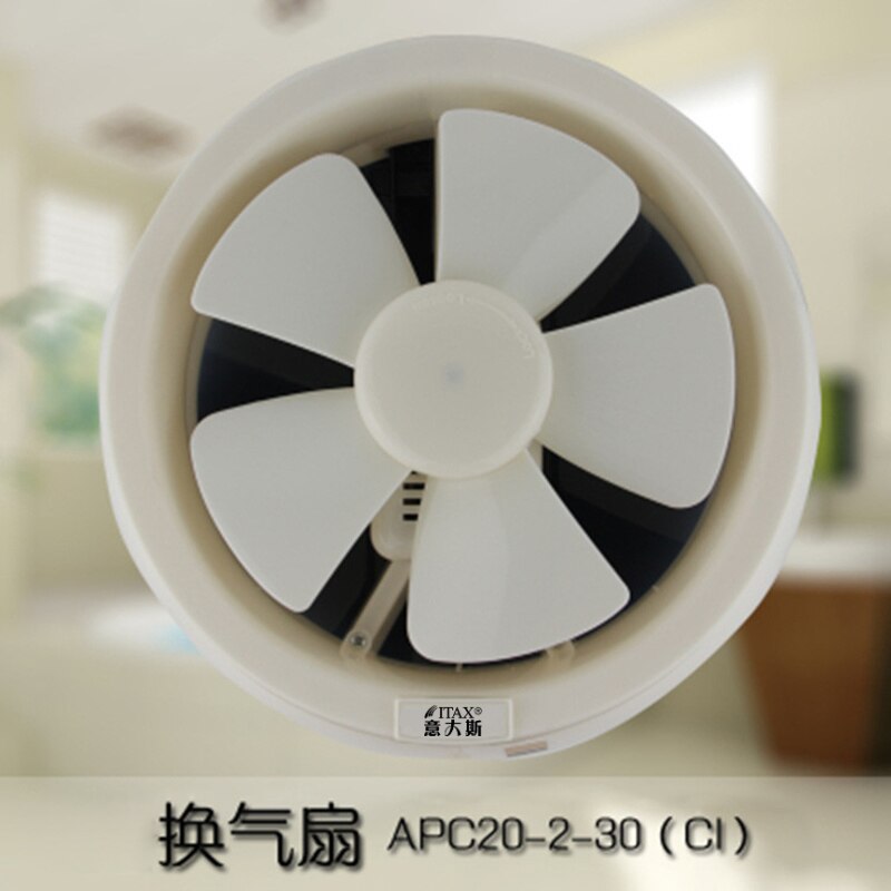 .Wall Mount Exhause Fan Bathroom 6inch Round Air Ventilation Blower Exhauster PC15-3-1