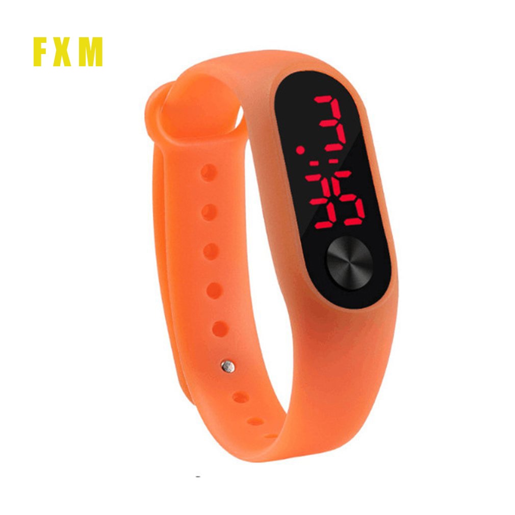 Neue Männer Frauen lässig Sport Armbinde Uhren Weiß LED Elektronische Digitale Süßigkeiten Farbe Silikon Armbanduhr für freundlicher freundlicher