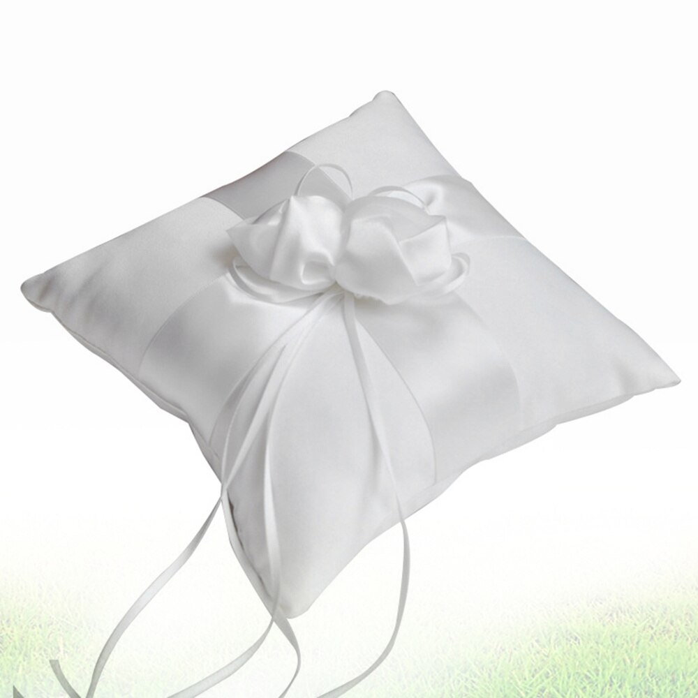 Wedding Ring Pillow Wedding Square Ring Cushion Flower Finger Ring Pillow Bride Ring Pillow