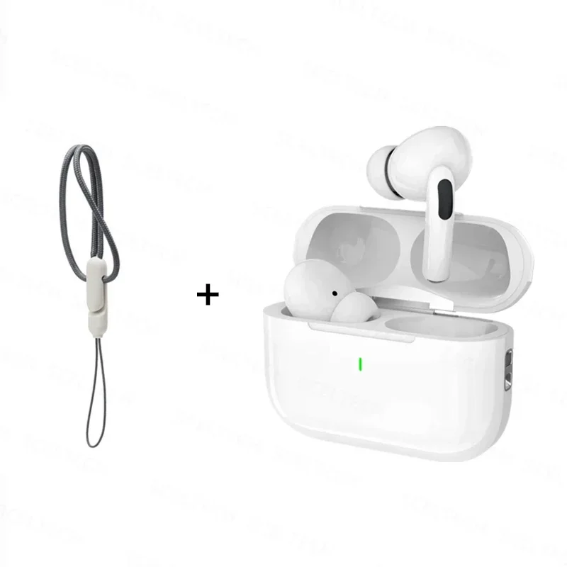 Draadloze Koptelefoon Bluetooth 5.3 Hoofdtelefoon In Ear Ruisonderdrukkende Stereo Muziek Oordopjes Touch Control Oordopjes Met Microfoon: WHITE