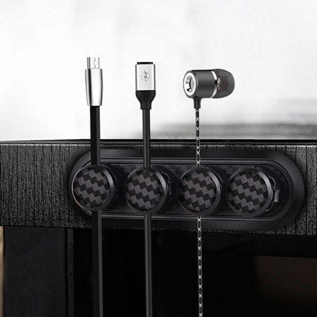 netic Cable Organizer Cable Clamp Data Cable Storage Hub Cable Organizer Clip 4 Buckle and 1 Base Car Electronetic Cable C