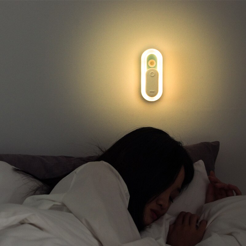 1pcs LED Intelligent Door Lock Cabinet Key Induction Small Night Light Sensor Lamp Human Infrared Sensor Photosensitive Sensors