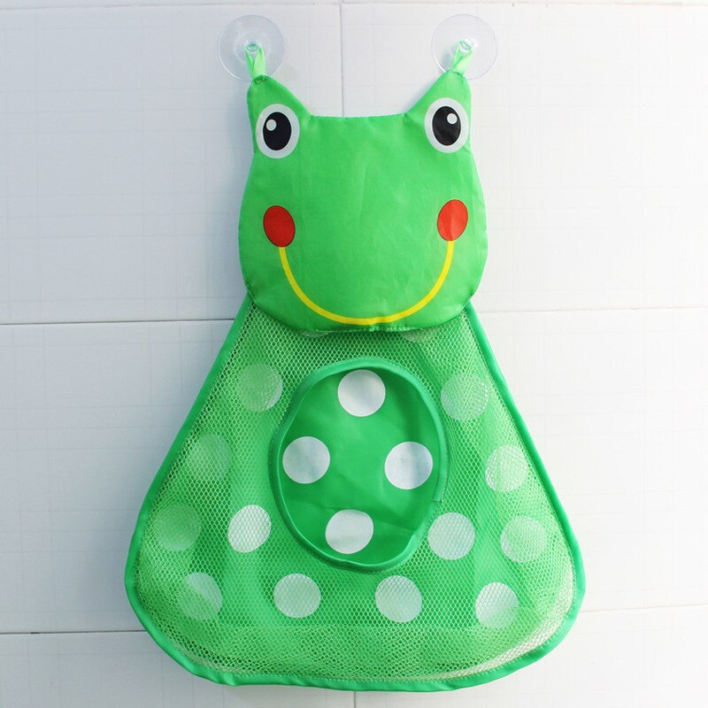 Baby Dusche Bad Spielzeug Cartoon Hängen Net Tasche Ente Frosch Baby Kind Spielzeug Lagerung Mesh mit Starke Saugnäpfe Bad veranstalter