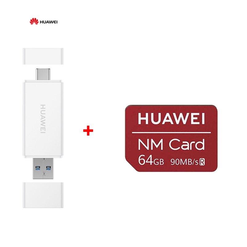 Karta pamięci Huawei Nano 64GB/128GB/256GB karta 90 MB/s NM dla kumpel 30 zawodowiec kumpel 30 RS P30 zawodowiec P30 kumpel 20 zawodowiec 20 X RS Nova 5 zawodowiec: 64GB z Reader