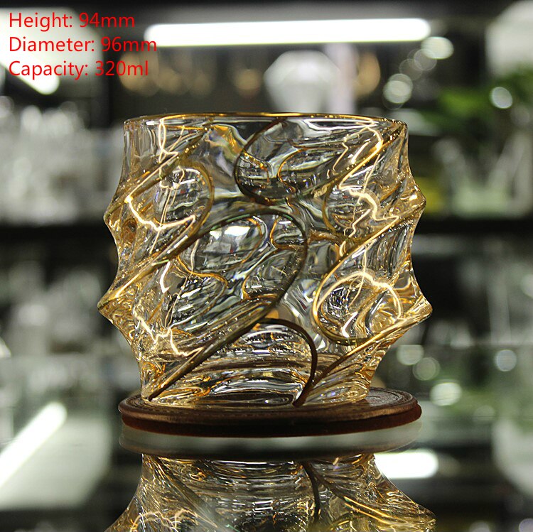 Tjekkisk boutique spor guld whisky glas krystal vin kop cann drikkeglas vaso gafas verre tjekkiske chivas vasos de cristal: Nr. . 19