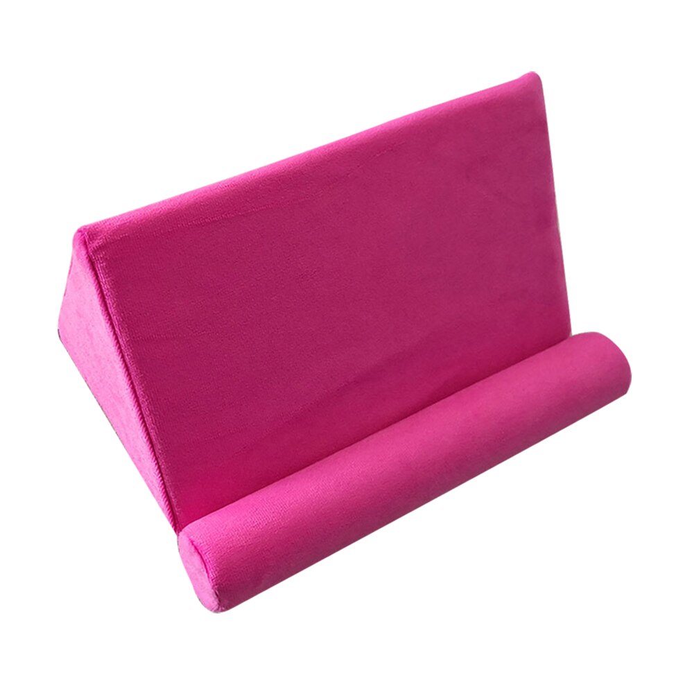 Tablet Pillow Holder Stand Book Rest Reading Support Cushion for Home Bed Sofa GK8899: Rose red