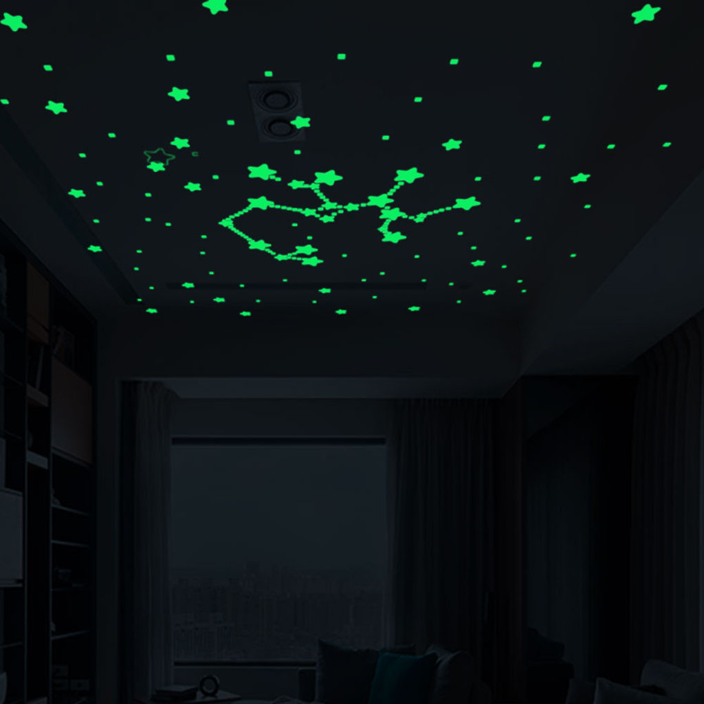 3D Lichtgevende Cirkels Muurstickers Stars Glow In The Dark Luminous Tl Muurstickers Kamer Home Decor Circulaire Decor