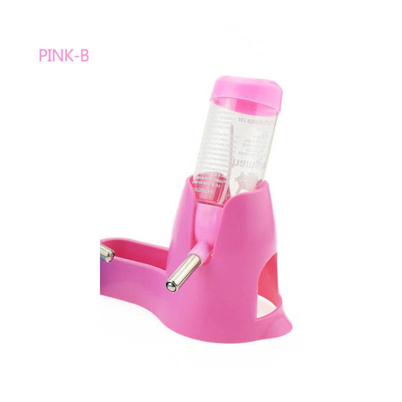 Hamster Water Bottle Small Animal Accessories Automatic Feeding Device Food Container 3 Styles 1 Pc Pet Drinking Bottles: pink-B