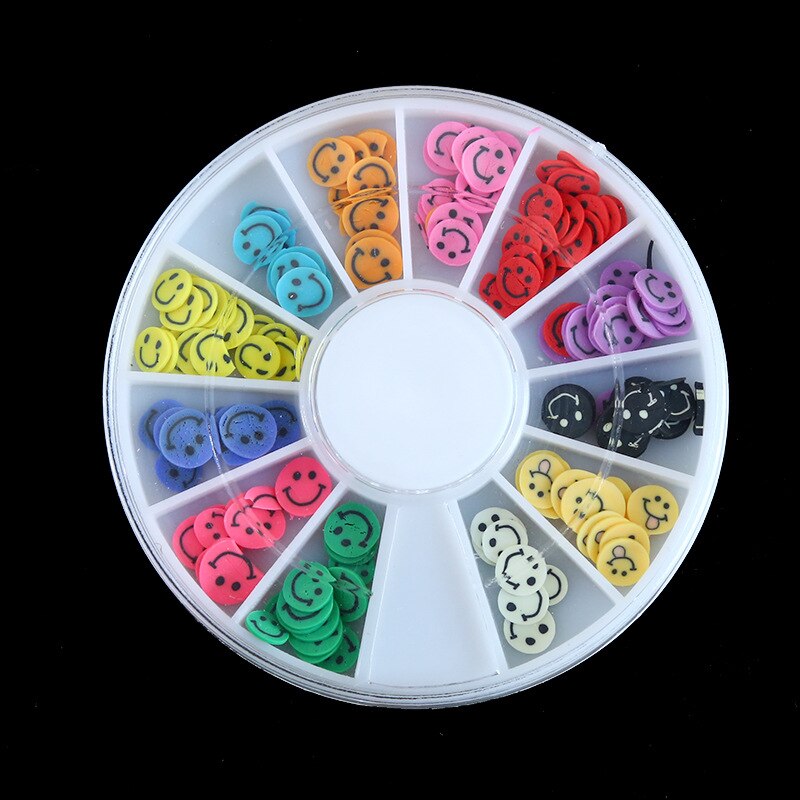 1 pièces Kawaii Nail Art fruits fleurs plume bricolage canne tranches décoration acrylique beauté polymère argile ongle autocollant outil: 8
