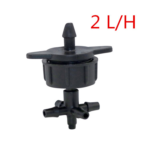 2/4/8L Steady Flow Dripper Met 3-Weg 5-Way Barb Connectors Landbouw Druppelirrigatie systeem Dripper Drip Pijl Adapter 100 Pc: Lavendel