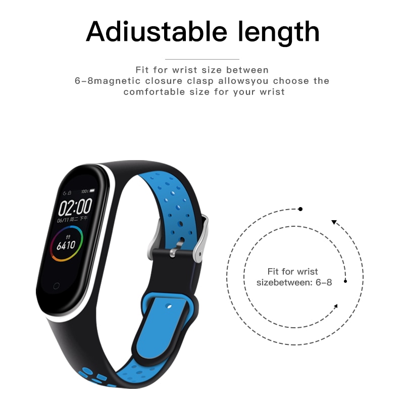 ESVNE Silicone Sport Bracelet Strap For Xiaomi Mi Band 4 Strap Bracelet Miband 3 4 Mi Band 3 Strap Bracelet Miband4 Accessories