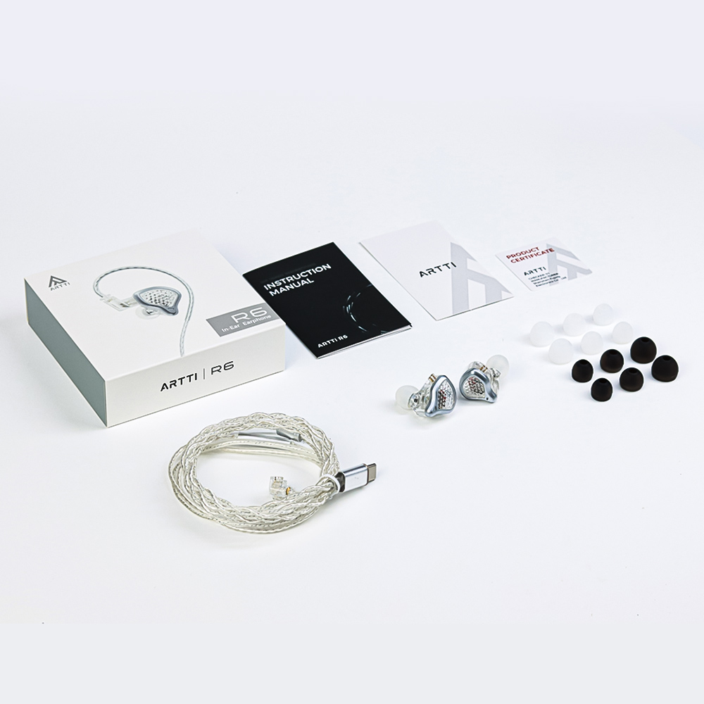 ARTTI R6 nowy douszny słuchawki HiFi przewodowy IEMs monitoruje złącze mikrofonu 0.78mm 2pin i 3.5MM/typ-c