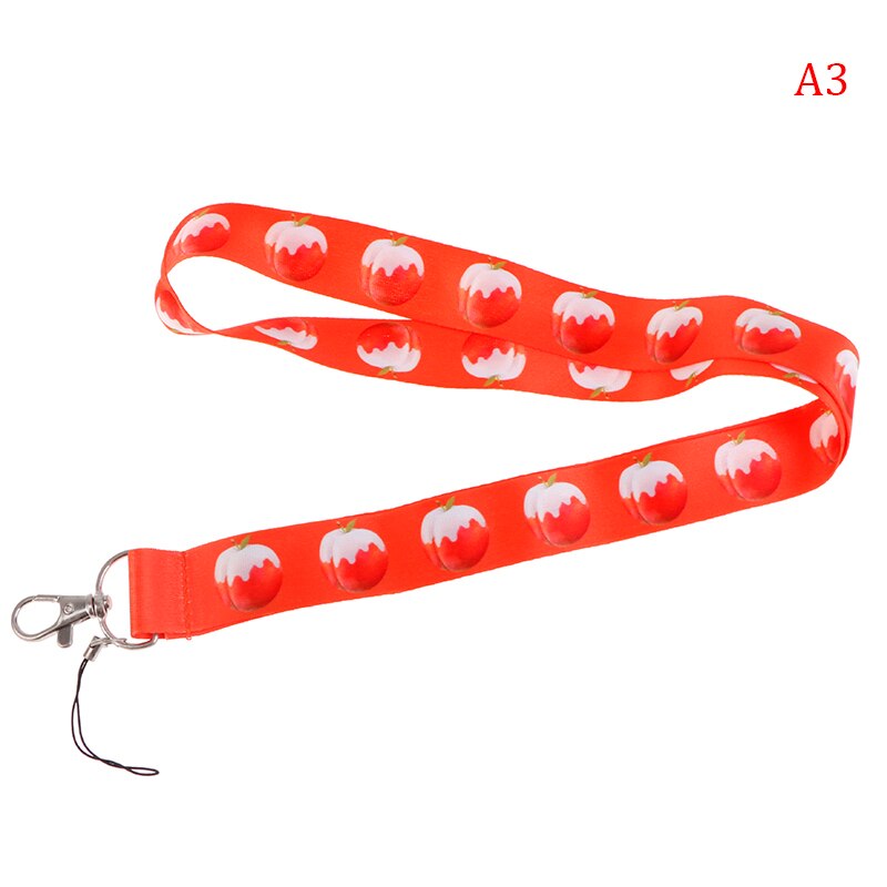 Cordón de fruta para colgar llaves, tarjeta de identificación, gimnasio, correas para teléfono móvil, insignia y sujección de USB, bricolaje, 1 ud.