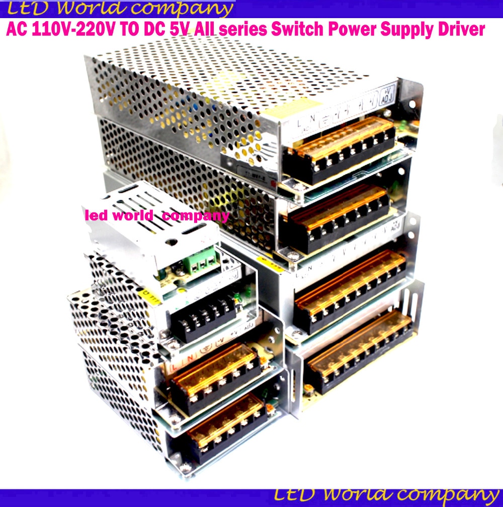 Factory Directly Sell AC 850V-240V TO DC 5V Full range of power supply Switch Power Supply Driver Adapter LED Strip Light
