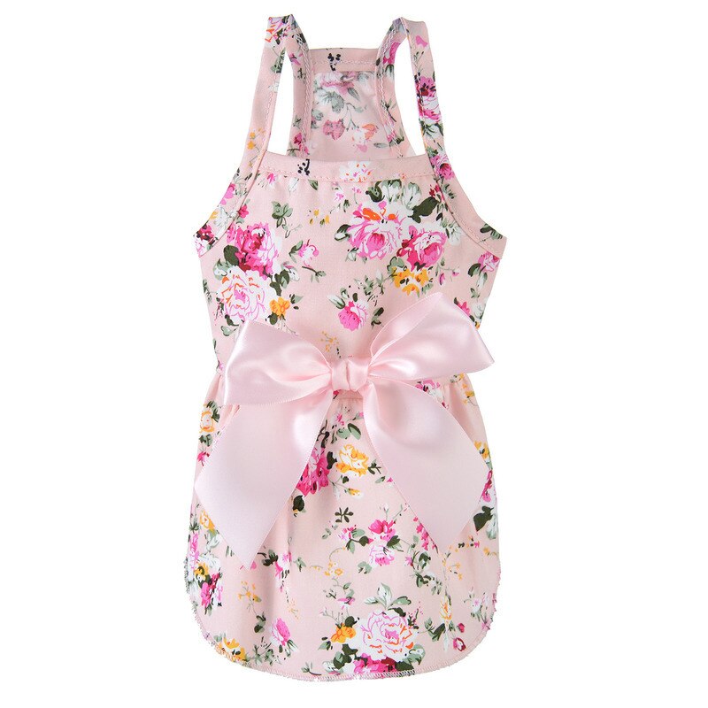 Hawaiian Pet Dog Dress For Dogs Fancy Dresses Princess Dog Clothes Puppy Cat Dresses For Dogs Skirt Chihuahua Yorkshire Dress: Pink / XL