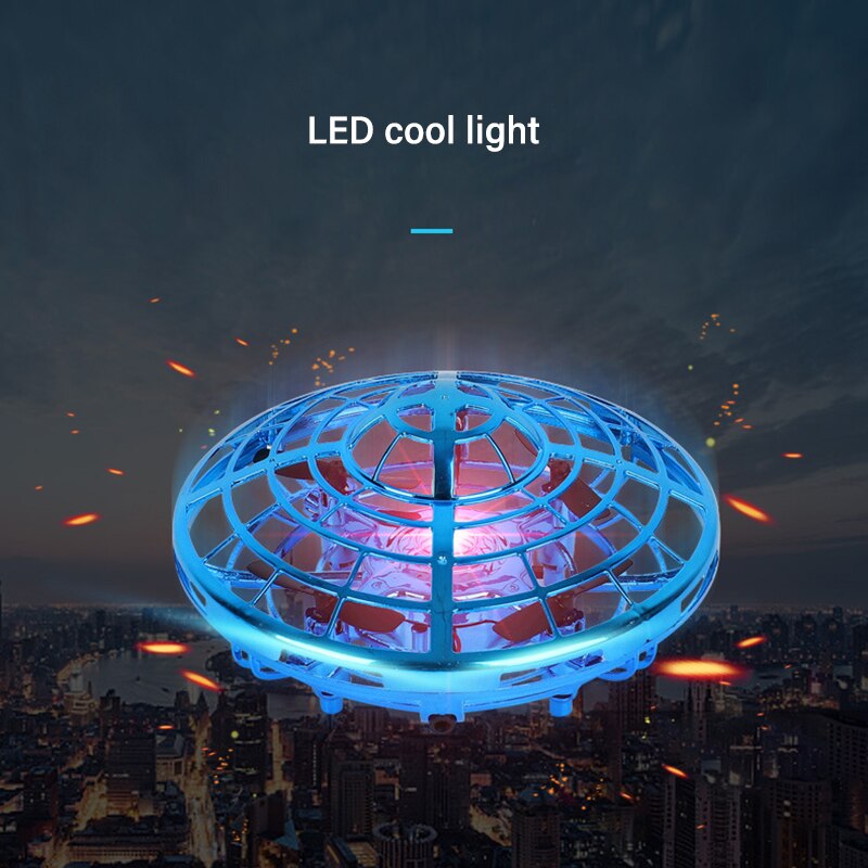 Electronic induction aircraft UFO Model airplane Hand feeling Flying Gesture Sensor Smart Flying Saucer with LED Lights Mini boy